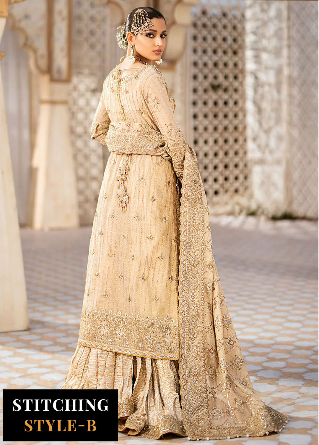 AIK Atelier Embroidered Zari Suits Unstitched 3 Piece AIK24WF Look 02 - Wedding Collection