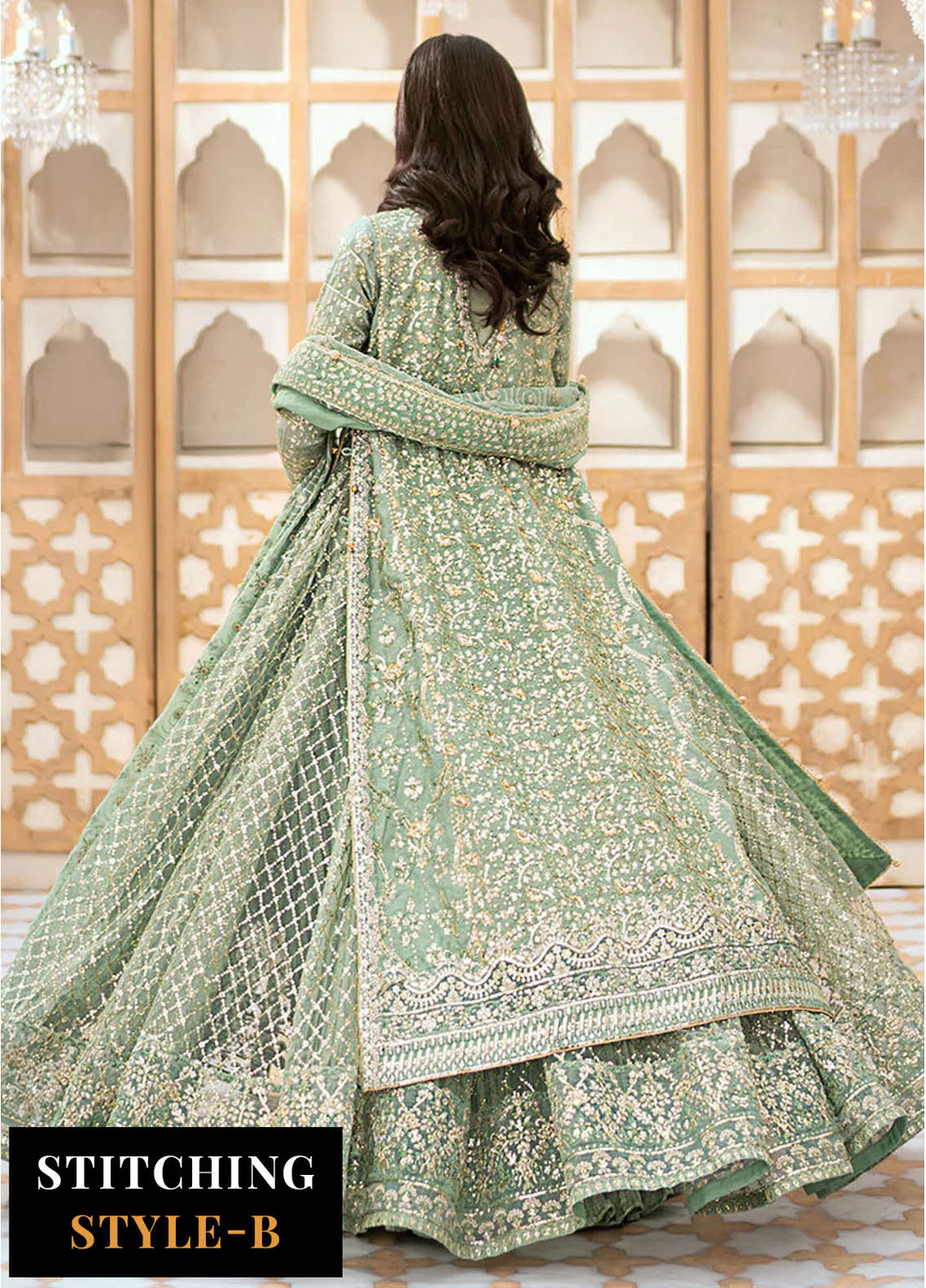 AIK Atelier Embroidered Zari Suits Unstitched 3 Piece AIK24WF Look 05 - Wedding Collection