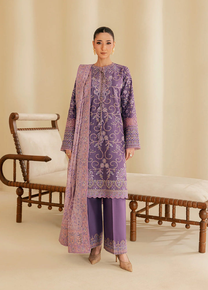 Aik Atelier Unstitched Embroidered Lawn 3 Piece Suit AIK26ULF B2602A - Festive Collection