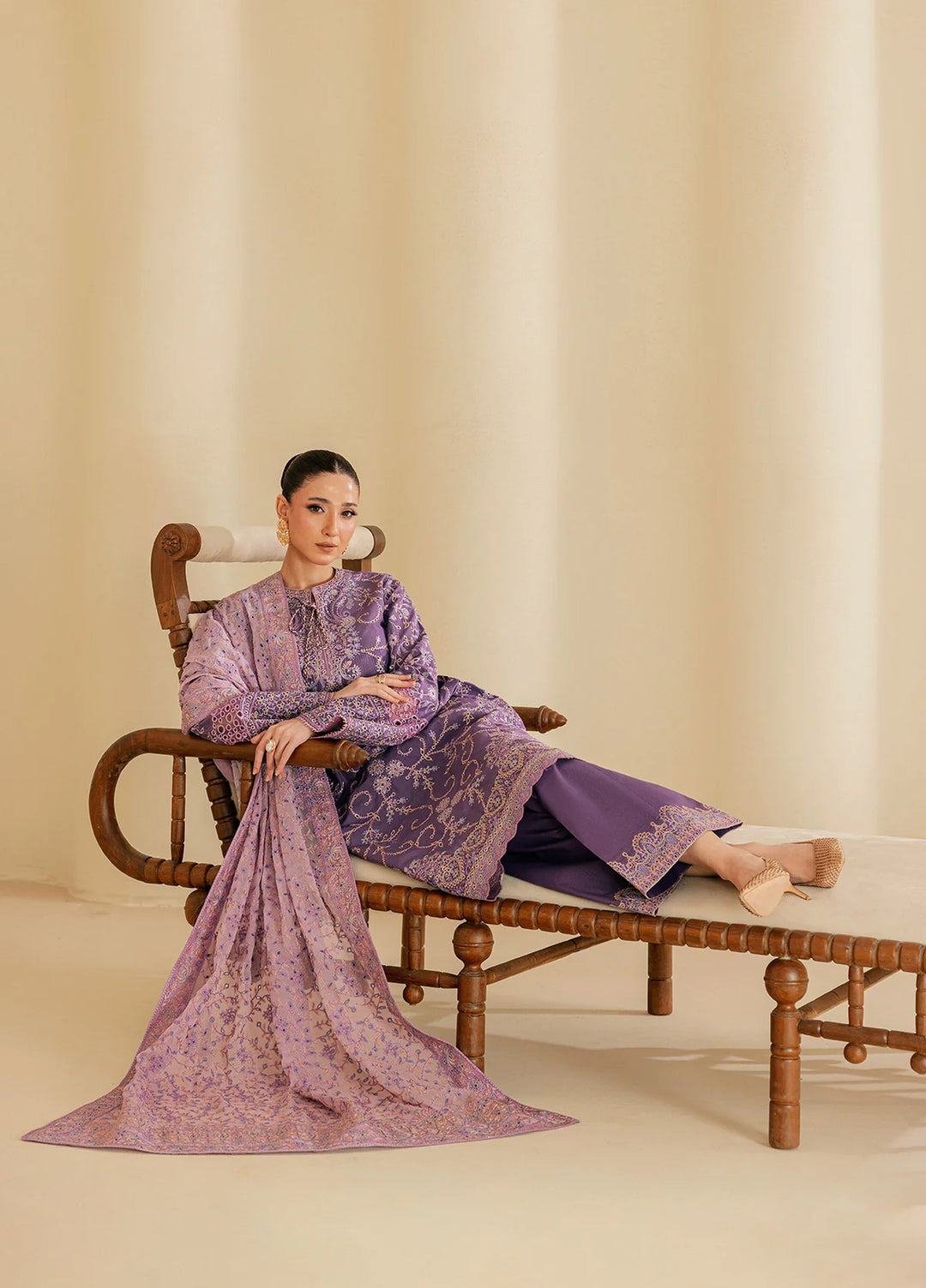 Aik Atelier Unstitched Embroidered Lawn 3 Piece Suit AIK26ULF B2602A - Festive Collection