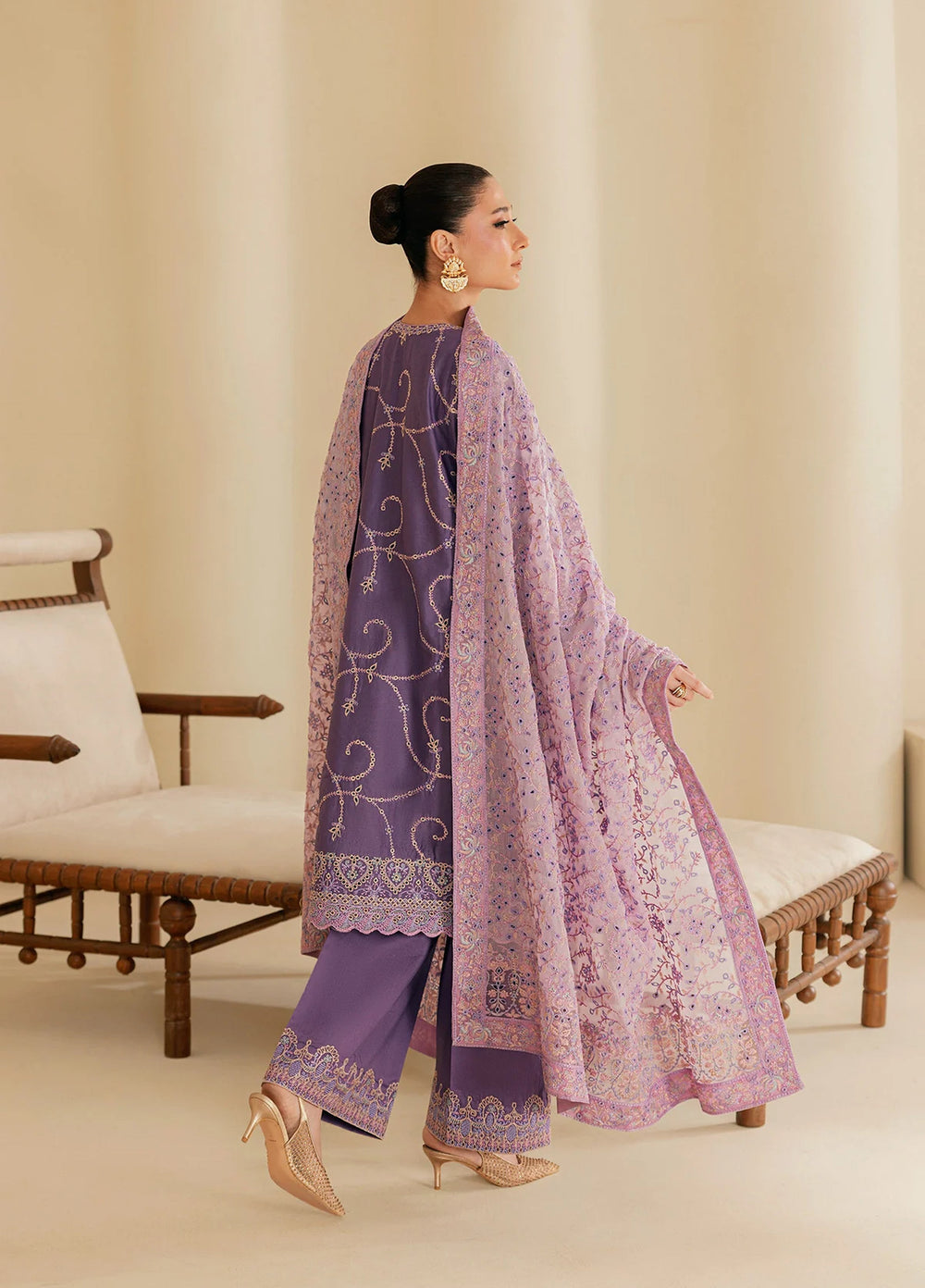 Aik Atelier Unstitched Embroidered Lawn 3 Piece Suit AIK26ULF B2602A - Festive Collection