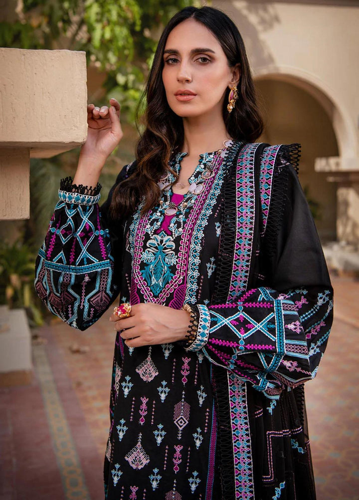 AIK Atelier Embroidered Lawn Suits Unstitched 3 Piece AIK22-E2 02-A - Eid Collection