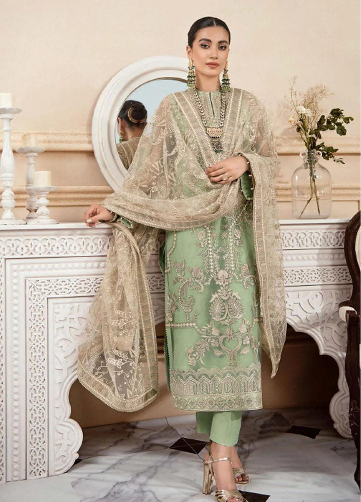 Lumiere By AIK Atelier Embroidered Net Suits Unstitched 3 Piece Look 03 - Luxury Collection