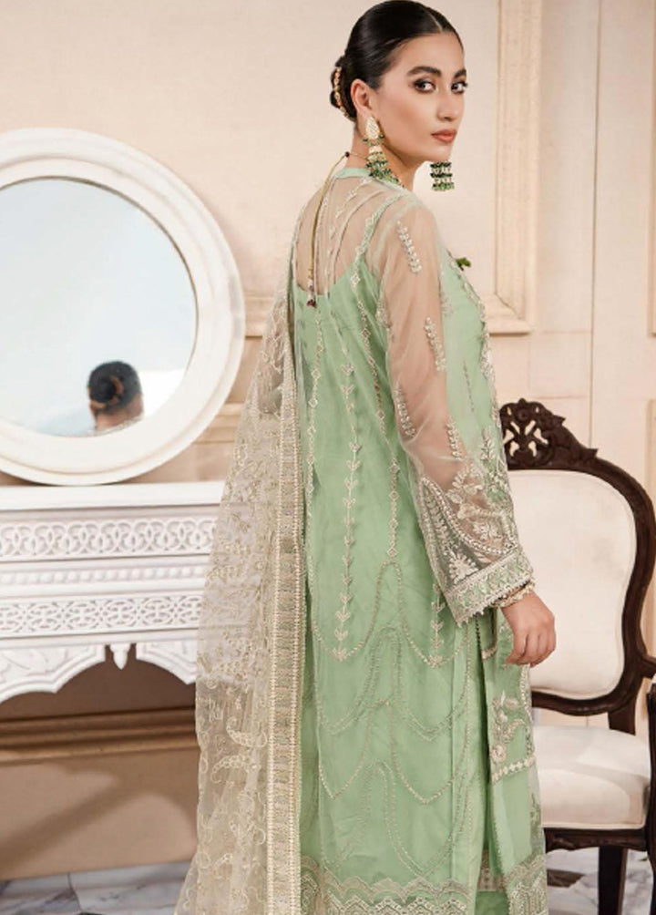 Lumiere By AIK Atelier Embroidered Net Suits Unstitched 3 Piece Look 03 - Luxury Collection