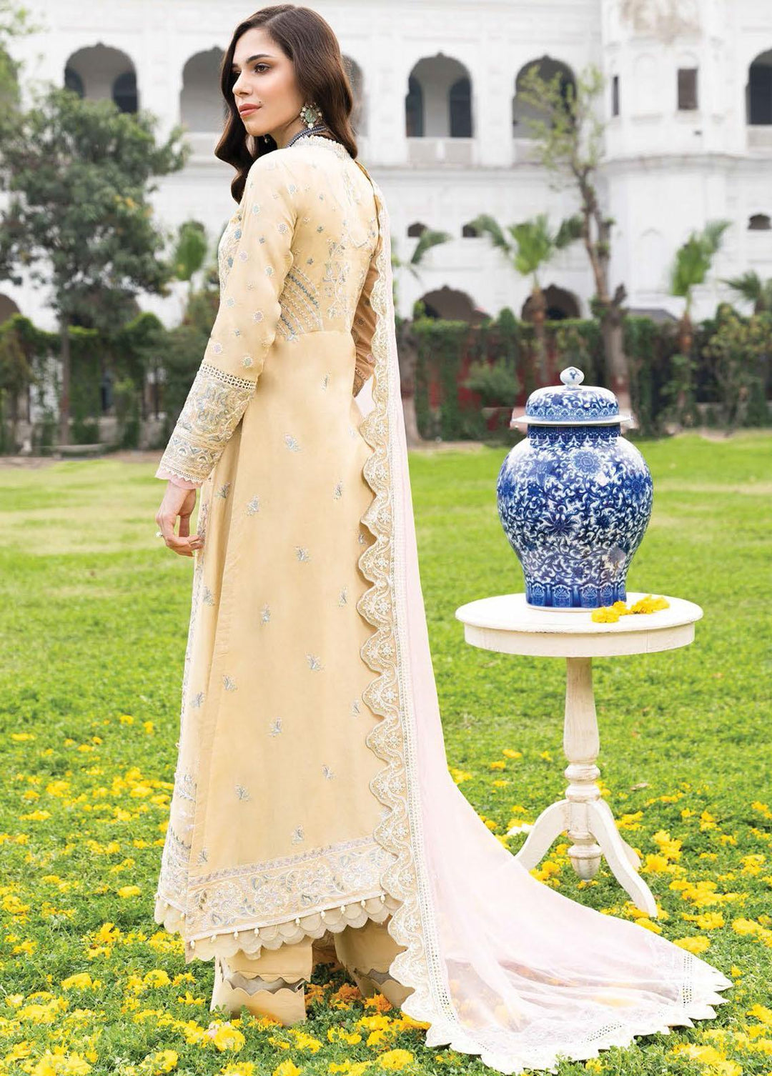 AIK Atelier Embroidered Lawn Suits Unstitched 3 Piece AIK23M Look 02 - Festive Collection