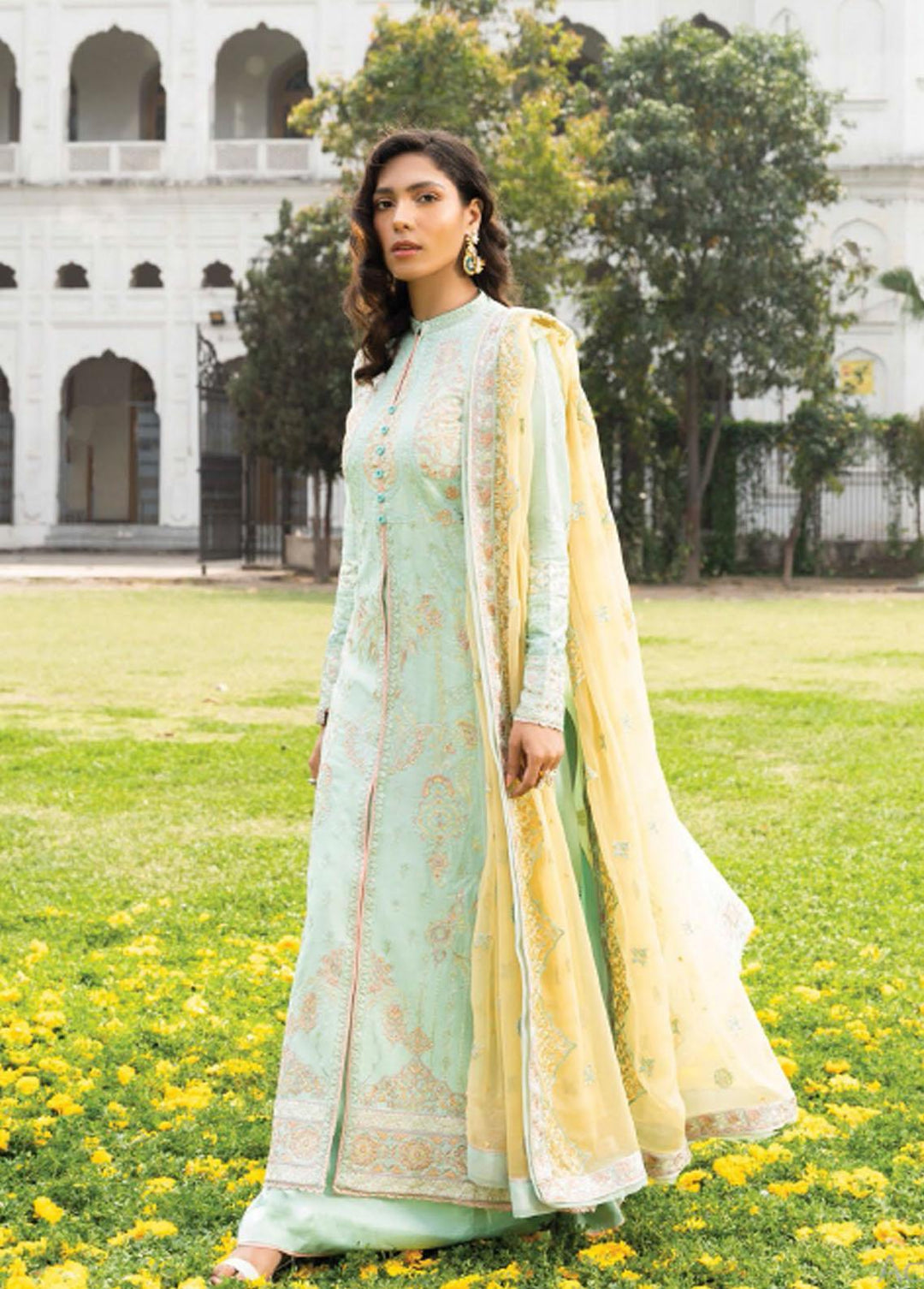 AIK Atelier Embroidered Lawn Suits Unstitched 3 Piece AIK23M Look 04 - Festive Collection