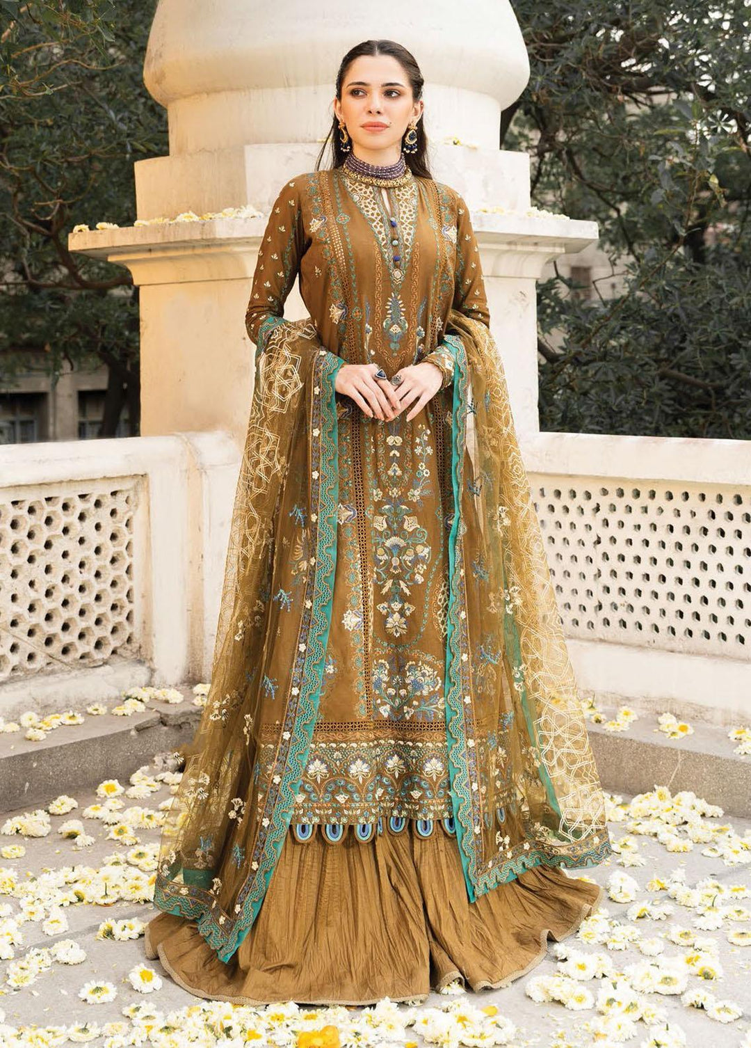 AIK Atelier Embroidered Lawn Suits Unstitched 3 Piece AIK23M Look 07 - Festive Collection