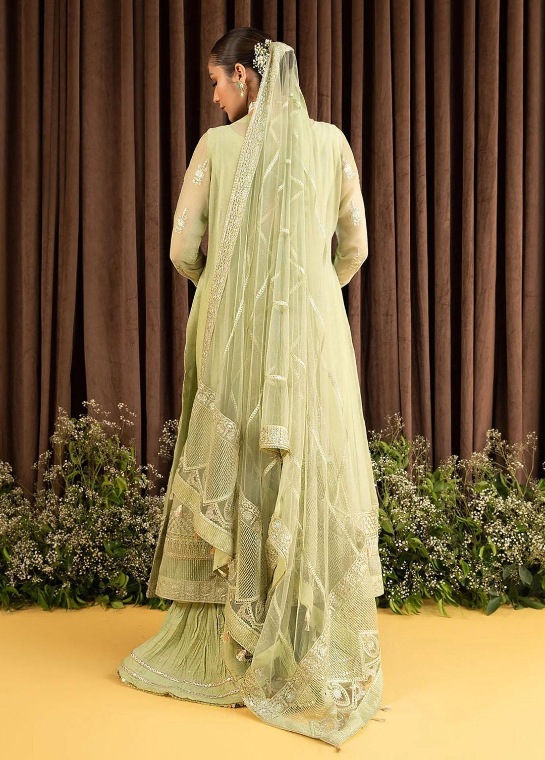 AIK Atelier Embroidered Chiffon Suits Unstitched 3 Piece AIK23-C2 01 - Luxury Collection