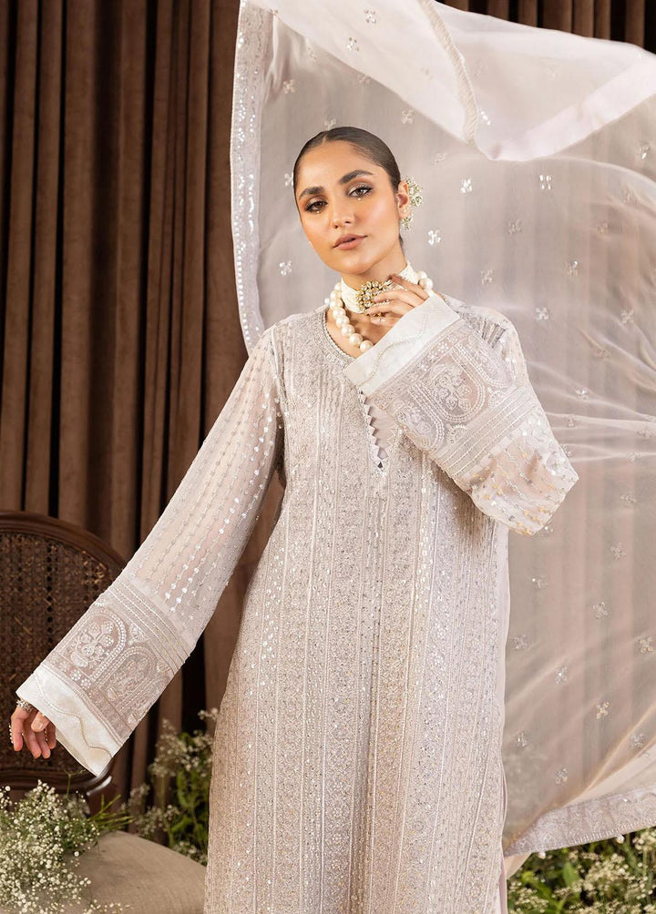 AIK Atelier Embroidered Chiffon Suits Unstitched 3 Piece AIK23-C2 02 - Luxury Collection