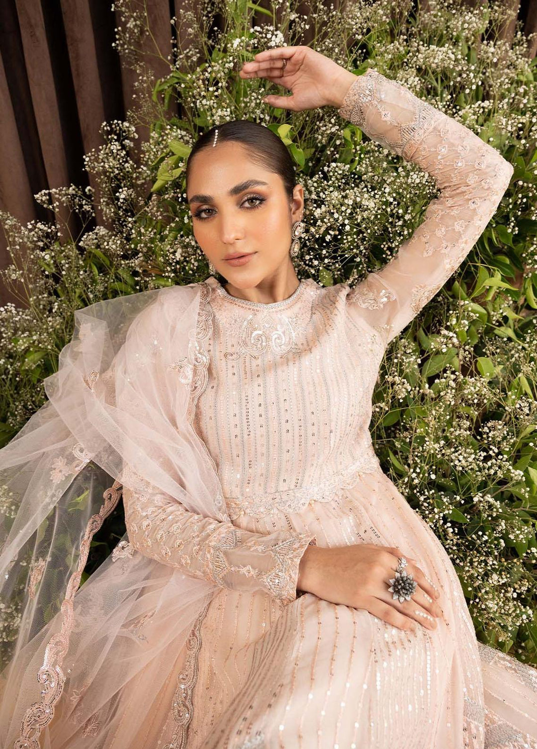 AIK Atelier Embroidered Chiffon Suits Unstitched 3 Piece AIK23-C2 03 - Luxury Collection