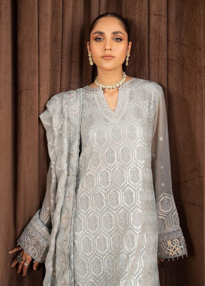 AIK Atelier Embroidered Chiffon Suits Unstitched 3 Piece AIK23-C2 04 - Luxury Collection