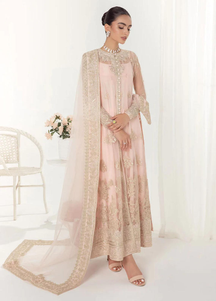 AIK Atelier Embroidered Net Suits Unstitched 3 Piece AIK22U Look 01 - Luxury Collection