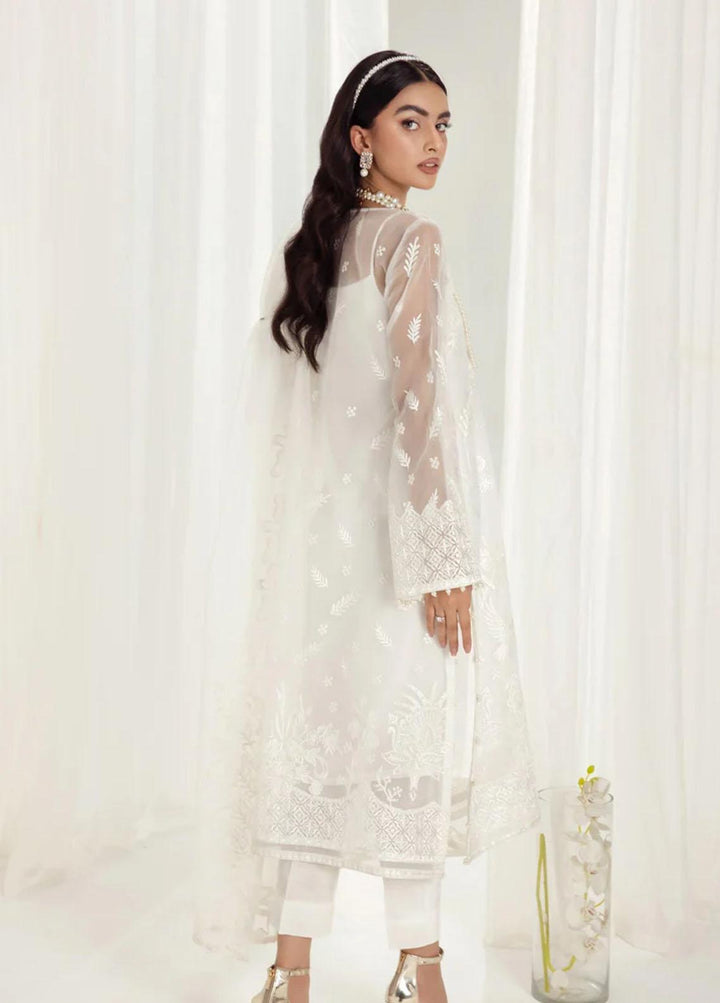 AIK Atelier Embroidered Organza Suits Unstitched 3 Piece AIK22U Look 03 - Luxury Collection