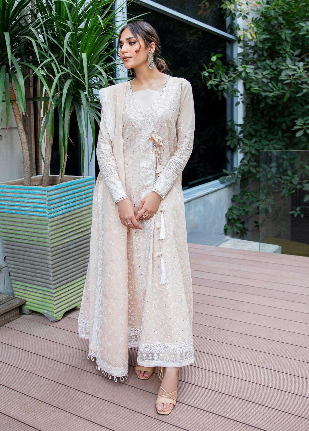 AIK Atelier Embroidered Lawn Suits Unstitched 3 Piece AIK23-L2 01-B - Summer Collection