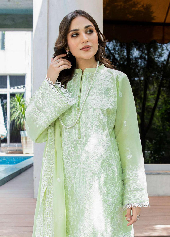 AIK Atelier Embroidered Lawn Suits Unstitched 3 Piece AIK23-L2 02-B - Summer Collection