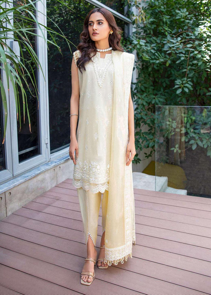 AIK Atelier Embroidered Lawn Suits Unstitched 3 Piece AIK23-L2 03-A - Summer Collection