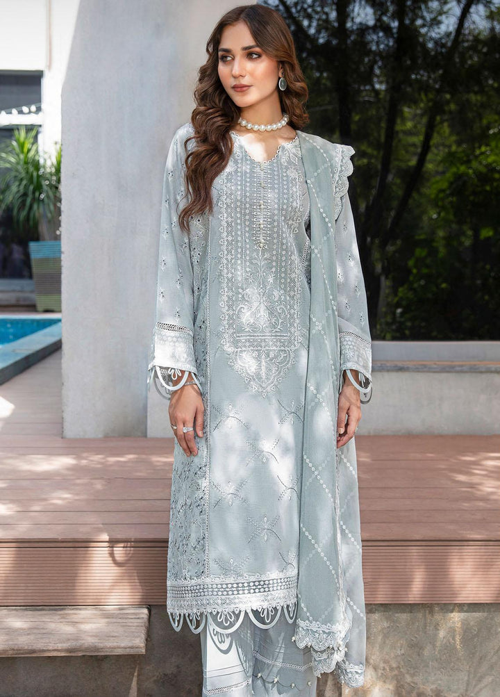 AIK Atelier Embroidered Lawn Suits Unstitched 3 Piece AIK23-L2 04-B - Summer Collection