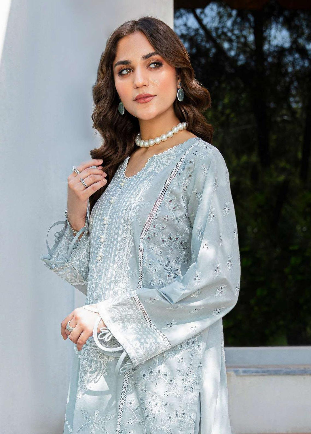 AIK Atelier Embroidered Lawn Suits Unstitched 3 Piece AIK23-L2 04-B - Summer Collection