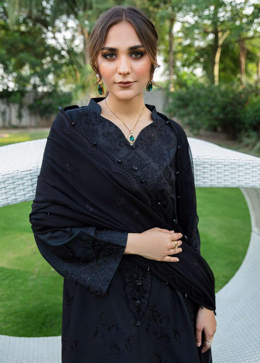 AIK Atelier Embroidered Lawn Suits Unstitched 3 Piece AIK23-L2 05-A - Summer Collection