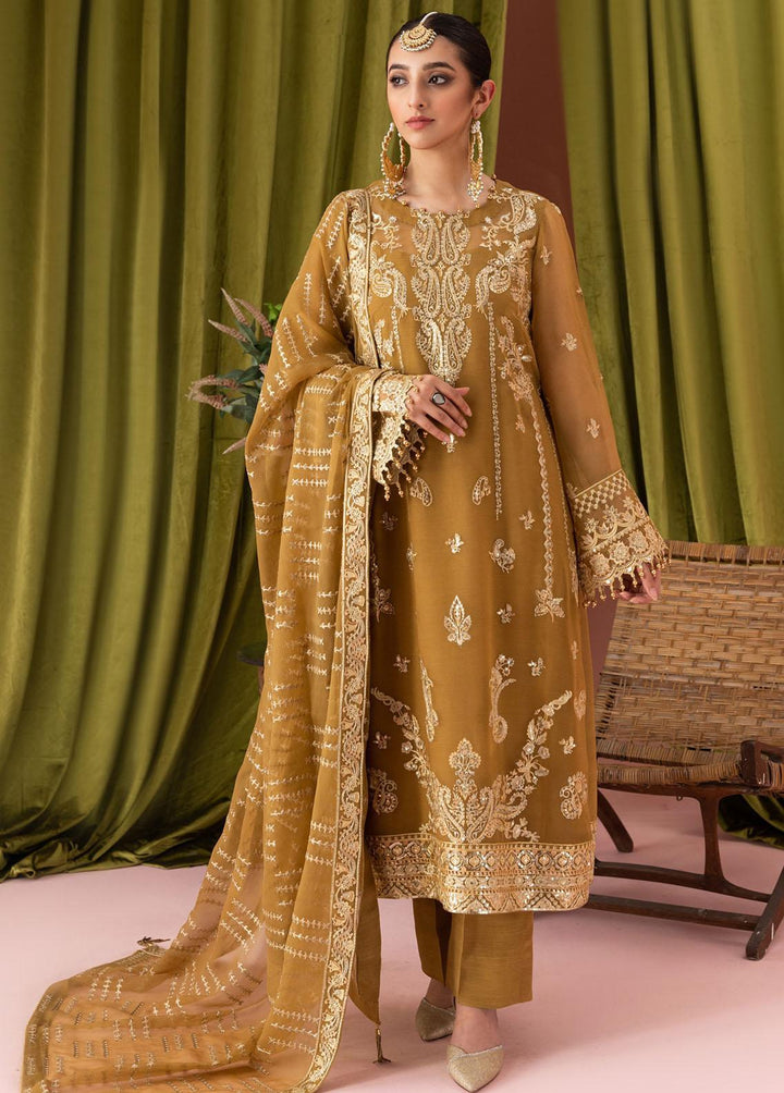 AIK Atelier Embroidered Chiffon Suits Unstitched 3 Piece AIK23L Look 05 - Luxury Collection
