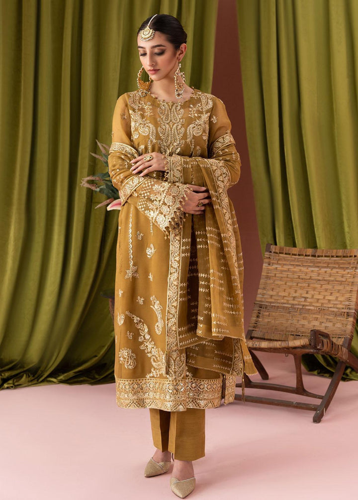 AIK Atelier Embroidered Chiffon Suits Unstitched 3 Piece AIK23L Look 05 - Luxury Collection