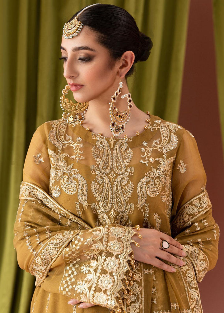 AIK Atelier Embroidered Chiffon Suits Unstitched 3 Piece AIK23L Look 05 - Luxury Collection