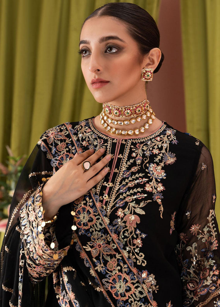 AIK Atelier Embroidered Chiffon Suits Unstitched 3 Piece AIK23L Look 06 - Luxury Collection
