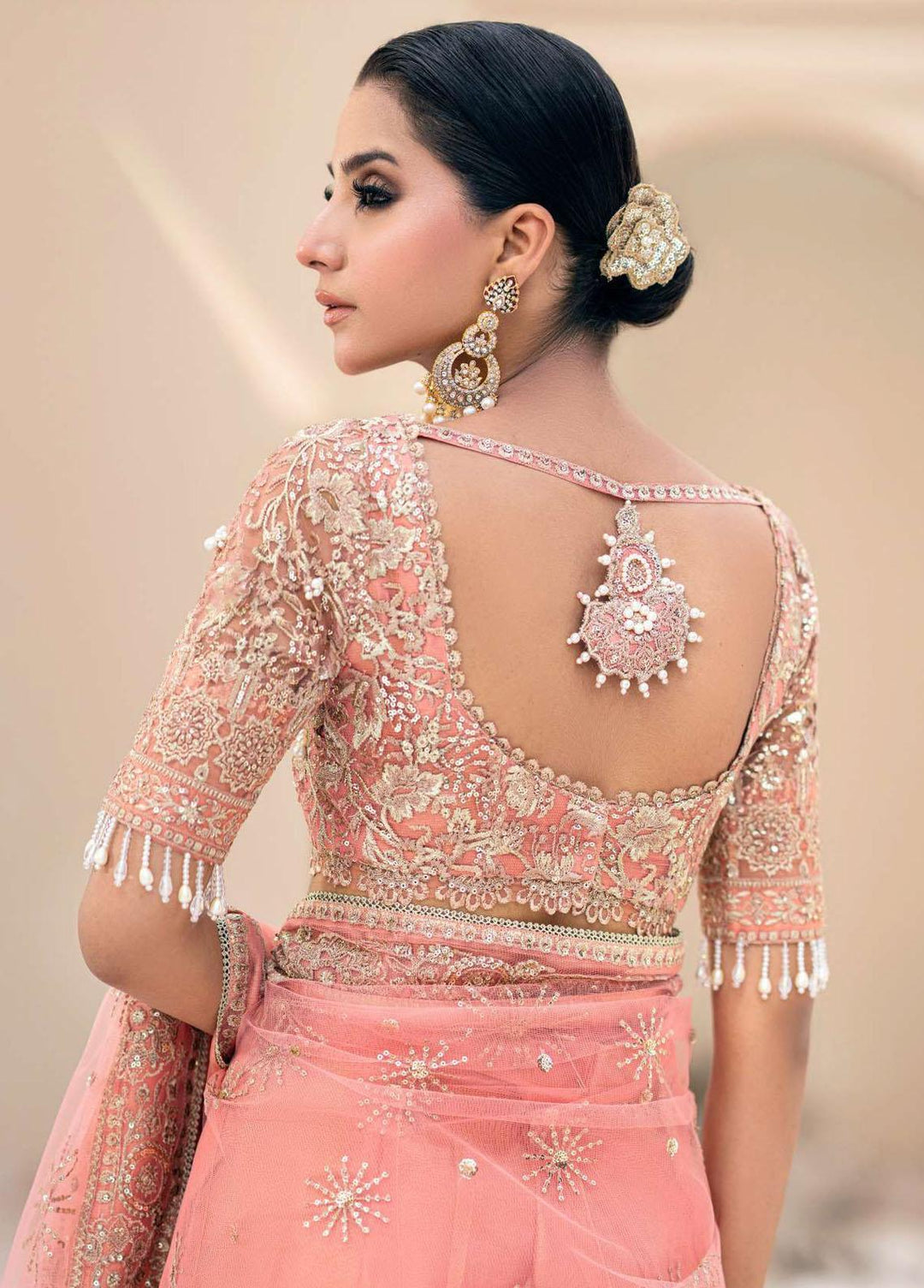 Aik Atelier Embroidered Net  Unstitched Saree AIK23WD Look 09 - Luxury Collection