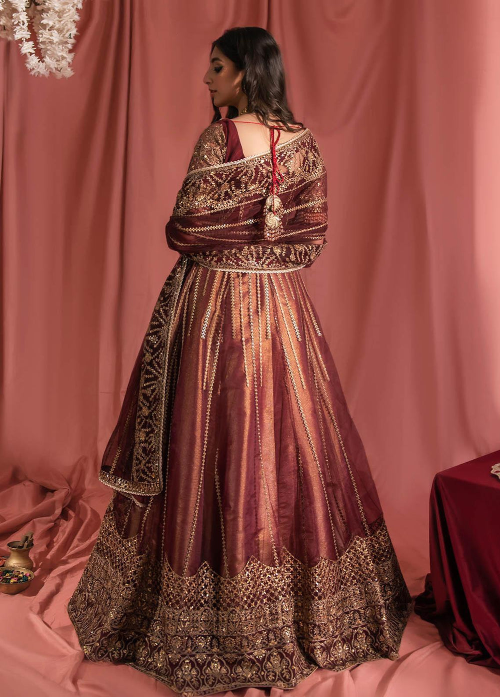 Aik Atelier Embroidered Net Suits Unstitched 3 Piece AIK23WF Look 08 - Luxury Collection