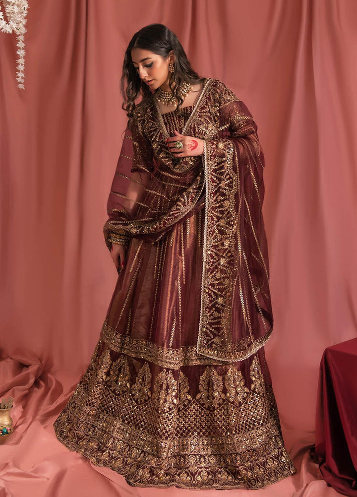 Aik Atelier Embroidered Net Suits Unstitched 3 Piece AIK23WF Look 08 - Luxury Collection