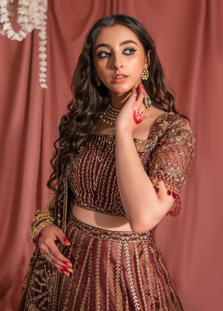 Aik Atelier Embroidered Net Suits Unstitched 3 Piece AIK23WF Look 08 - Luxury Collection