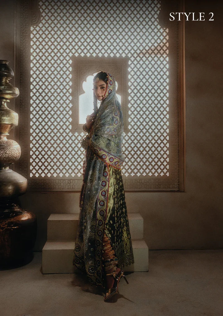 Aik Atelier Unstitched Embroidered Tissue 3 Piece Suit AIK26UAAW B2601 - Wedding Collection
