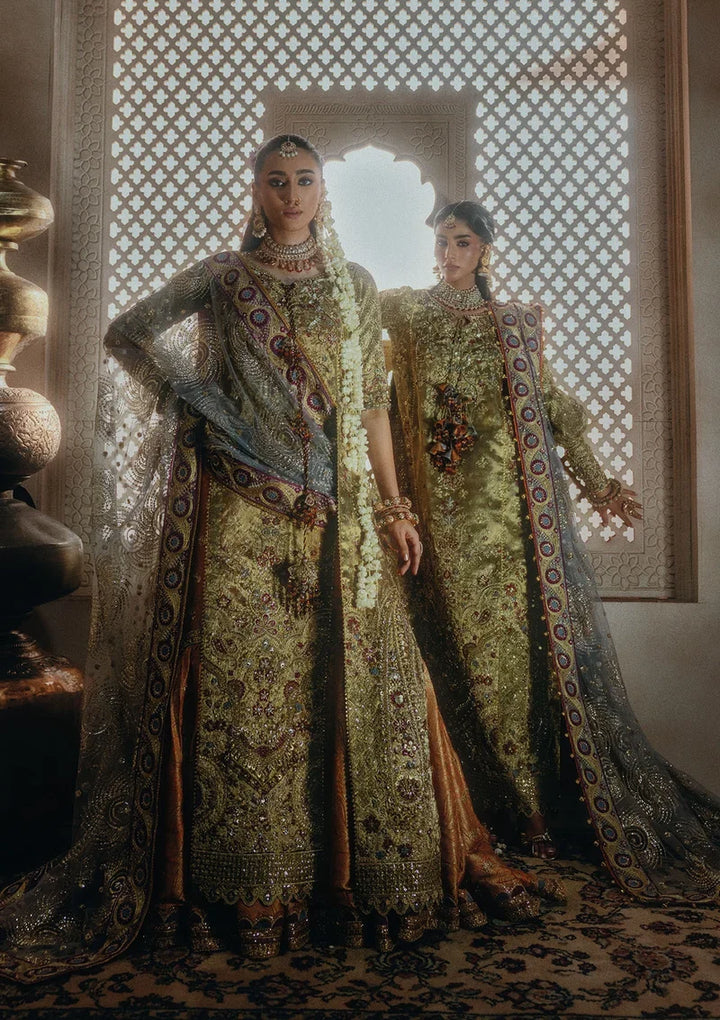 Aik Atelier Unstitched Embroidered Tissue 3 Piece Suit AIK26UAAW B2601 - Wedding Collection