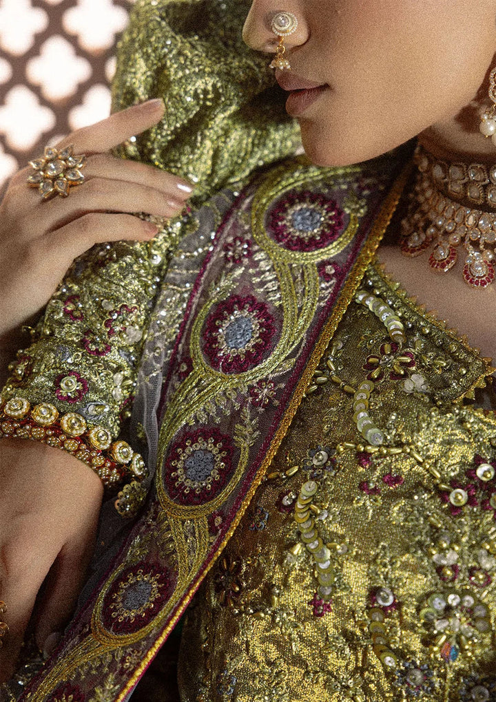 Aik Atelier Unstitched Embroidered Tissue 3 Piece Suit AIK26UAAW B2601 - Wedding Collection