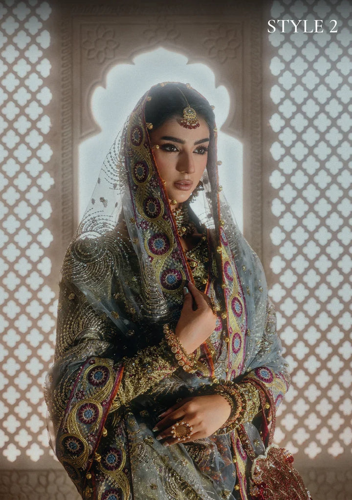 Aik Atelier Unstitched Embroidered Tissue 3 Piece Suit AIK26UAAW B2601 - Wedding Collection
