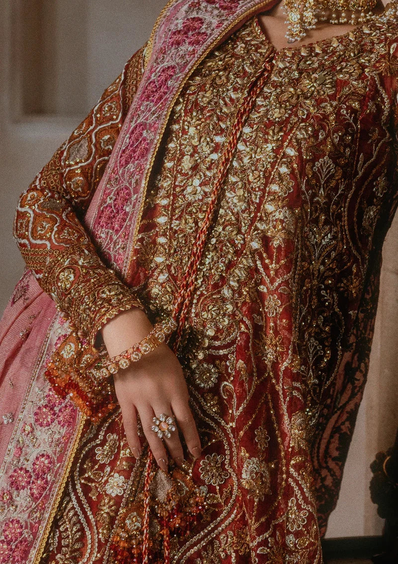 Aik Atelier Unstitched Embroidered Organza 3 Piece Suit AIK26UAAW B2603 - Wedding Collection
