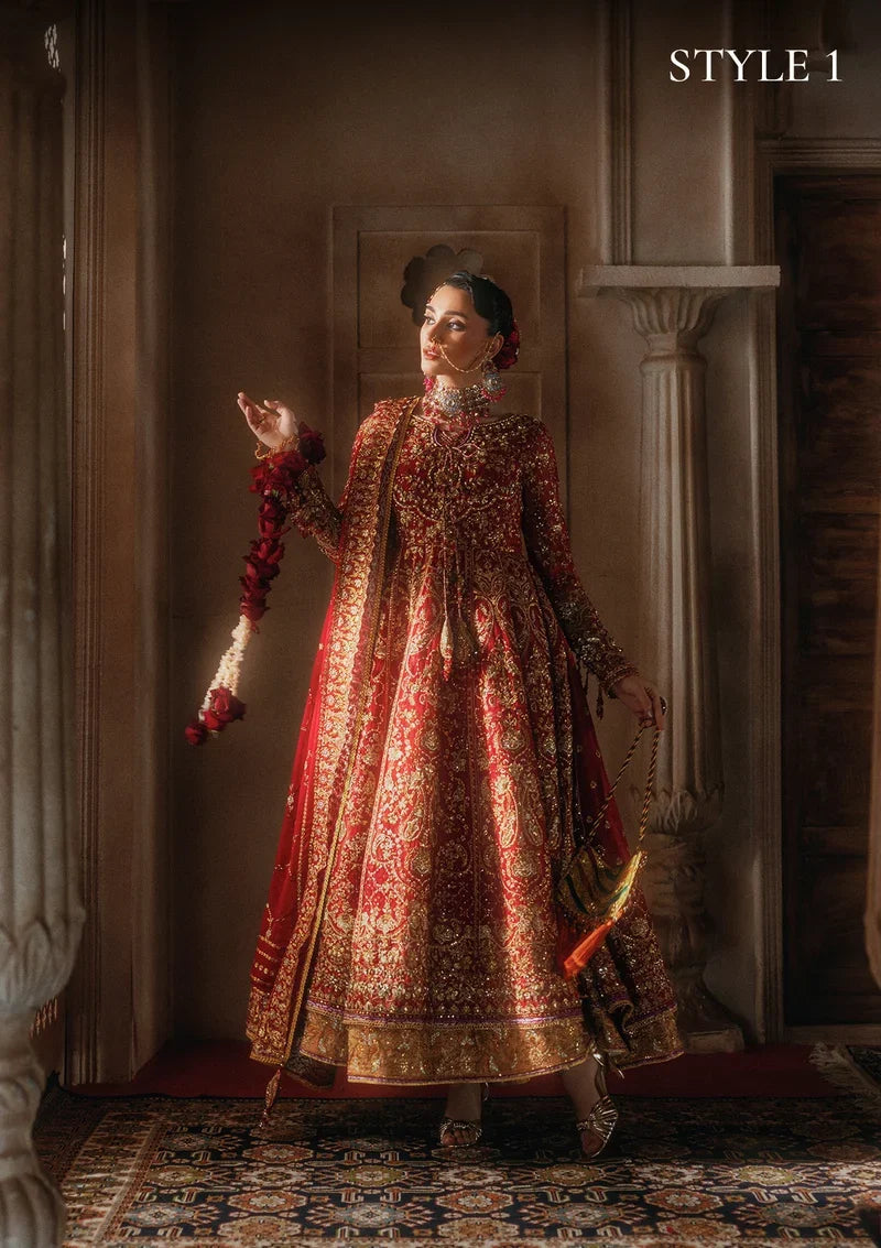 Aik Atelier Unstitched Embroidered Chiffon 3 Piece Suit AIK26UAAW B2604 - Wedding Collection