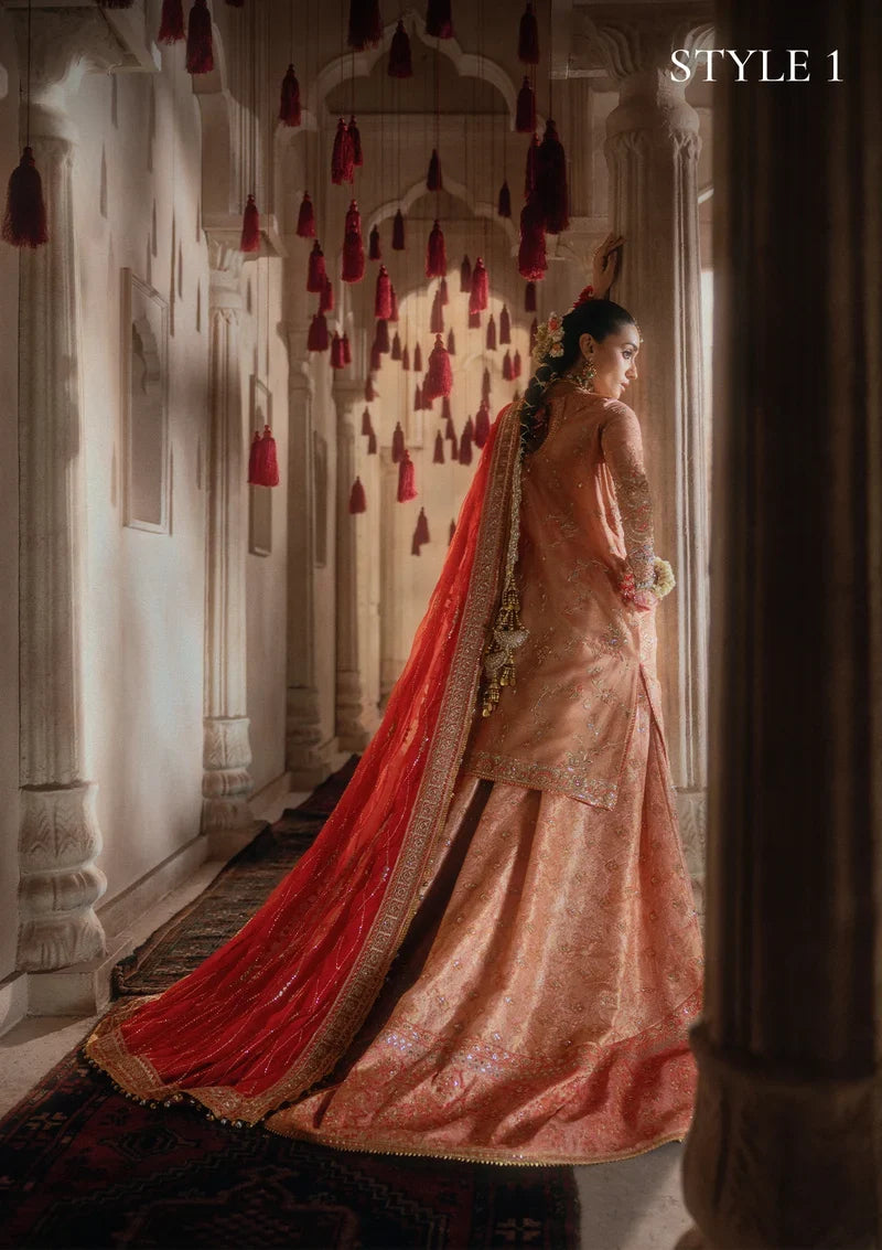 Aik Atelier Unstitched Embroidered Khaadi Net 3 Piece Suit AIK26UAAW B2606 - Wedding Collection
