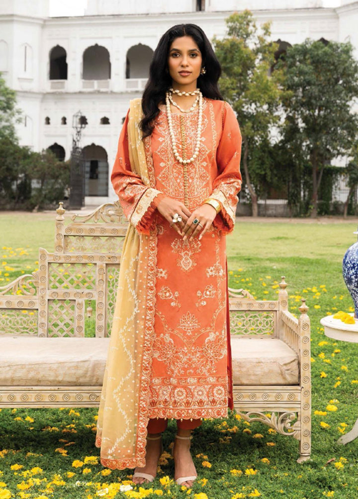 Aik Atelier Embroidered Lawn Suits Unstitched 3 Piece AIK23M Look 03 - Luxury Collection