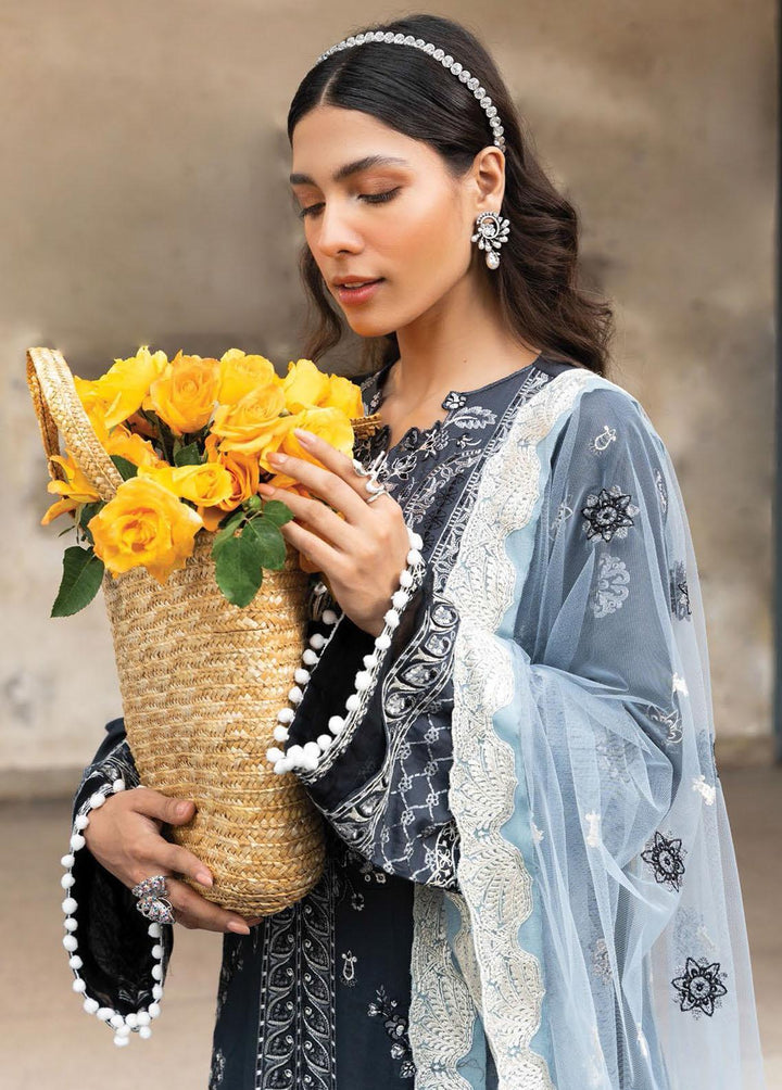 Aik Atelier Embroidered Lawn Suits Unstitched 3 Piece AIK23M Look 10 - Luxury Collection