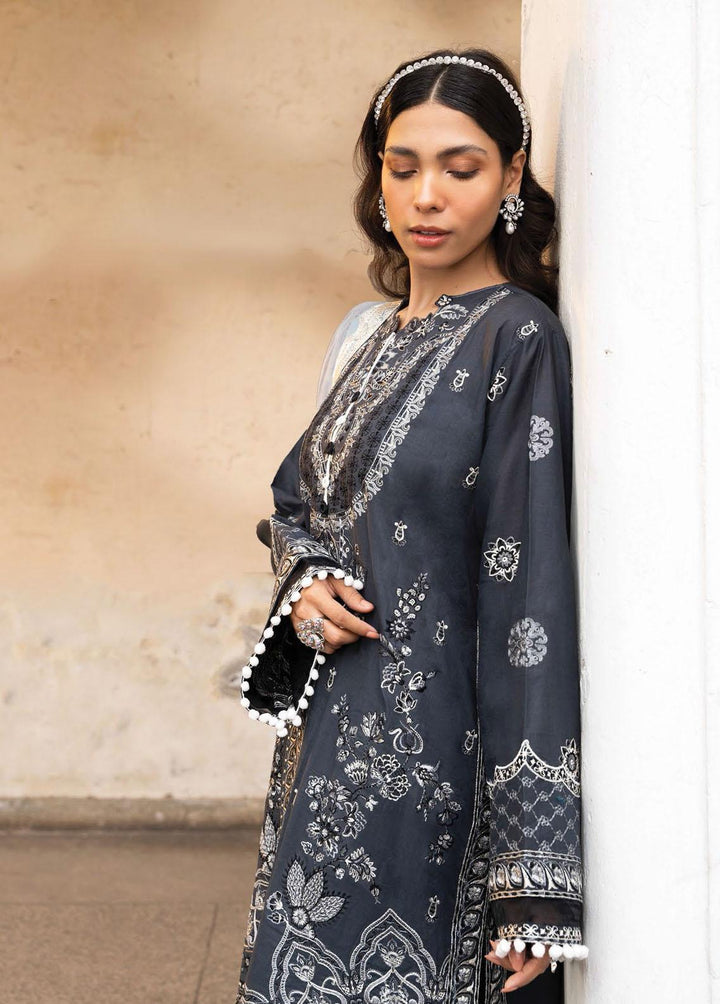 Aik Atelier Embroidered Lawn Suits Unstitched 3 Piece AIK23M Look 10 - Luxury Collection