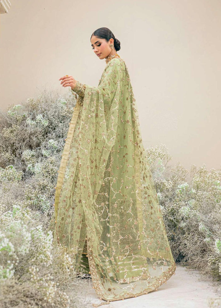 Aik Atelier Embroidered Organza Suits Unstitched 3 Piece AIK23WD Look 03 - Luxury Collection