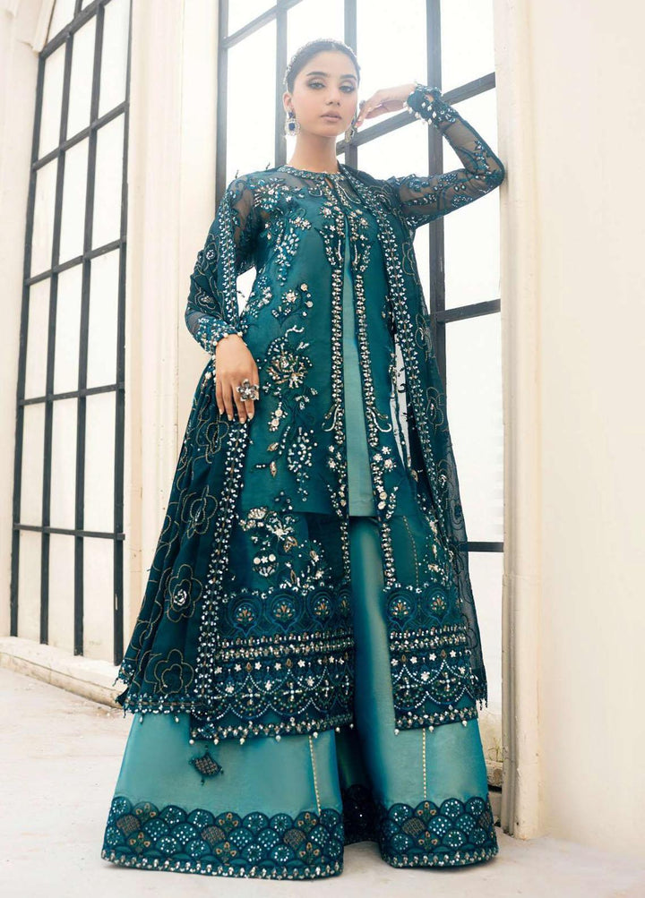 Aik Atelier Embroidered Organza Suits Unstitched 3 Piece AIK23WD Look 07 - Luxury Collection