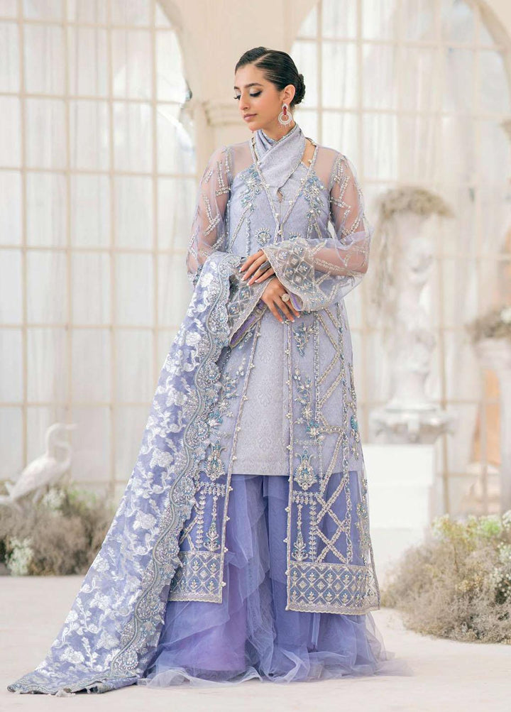 Aik Atelier Embroidered Net Suits Unstitched 3 Piece AIK23WD Look 08 - Luxury Collection