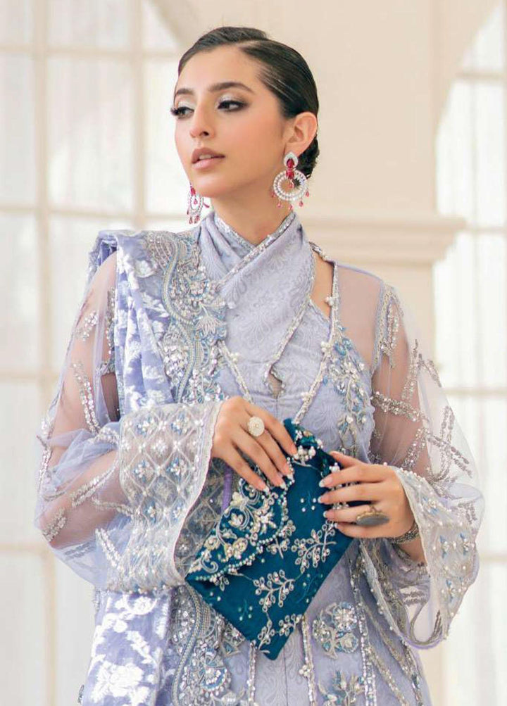 Aik Atelier Embroidered Net Suits Unstitched 3 Piece AIK23WD Look 08 - Luxury Collection
