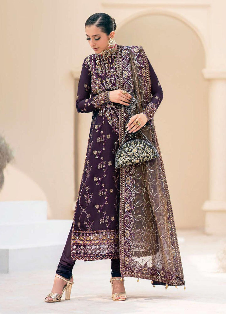 AIK Atelier Embroidered Silk Suits Unstitched 3 Piece AIK23WD Look 10 - Wedding Collection