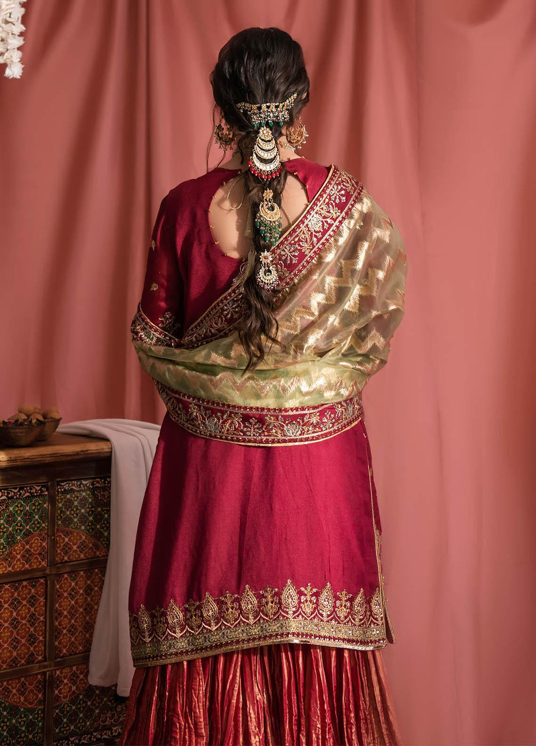 AIK Atelier Embroidered Khaadi Net Suits Unstitched 3 Piece AIK23WF Look 01 - Luxury Collection