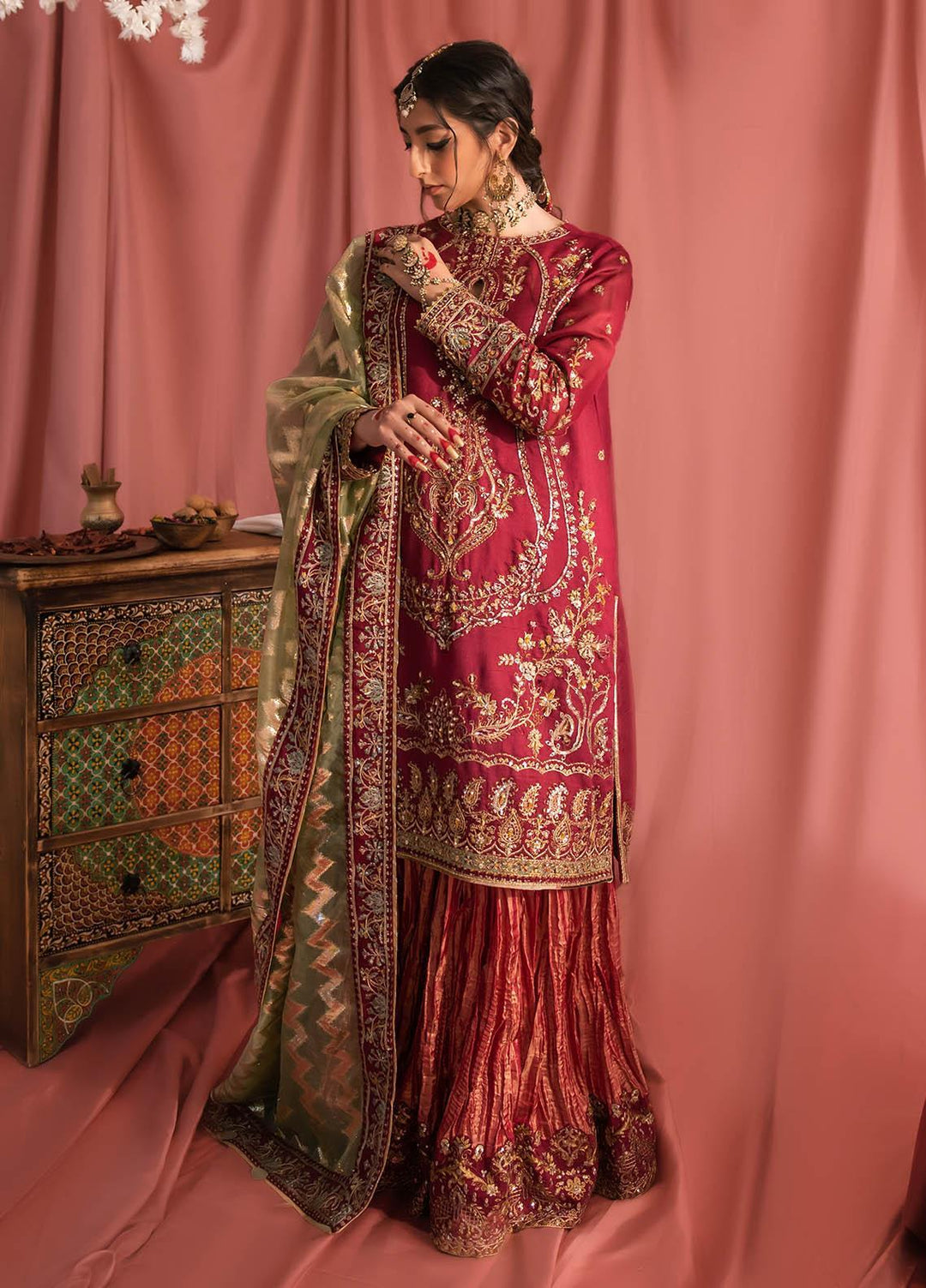 AIK Atelier Embroidered Khaadi Net Suits Unstitched 3 Piece AIK23WF Look 01 - Luxury Collection