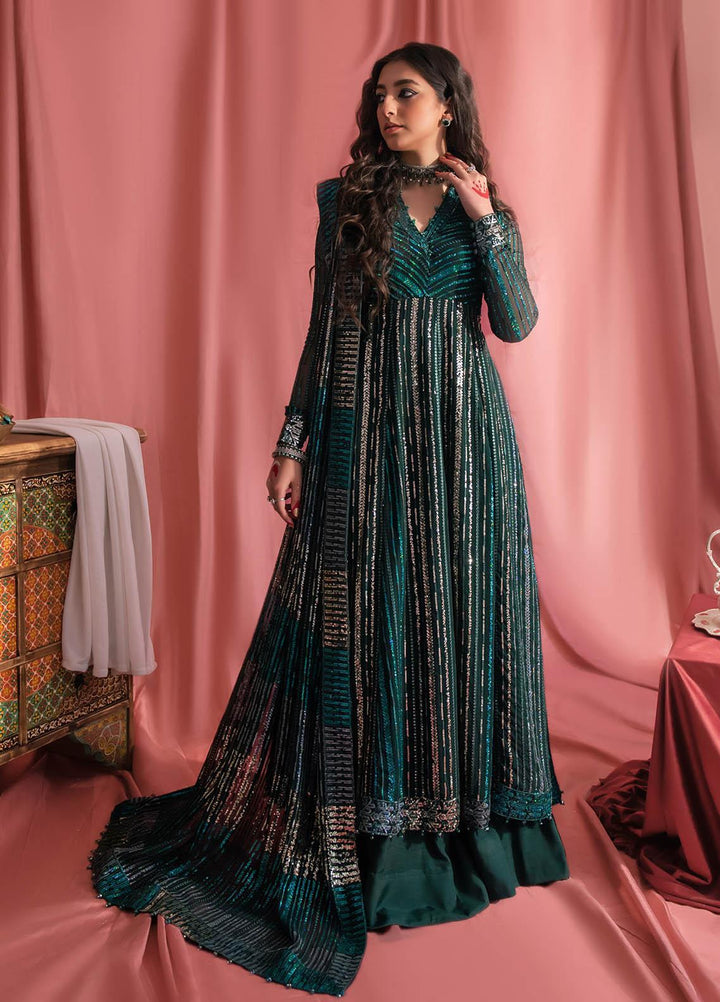 AIK Atelier Embroidered Chiffon Suits Unstitched 3 Piece AIK23WF Look 04 - Luxury Collection