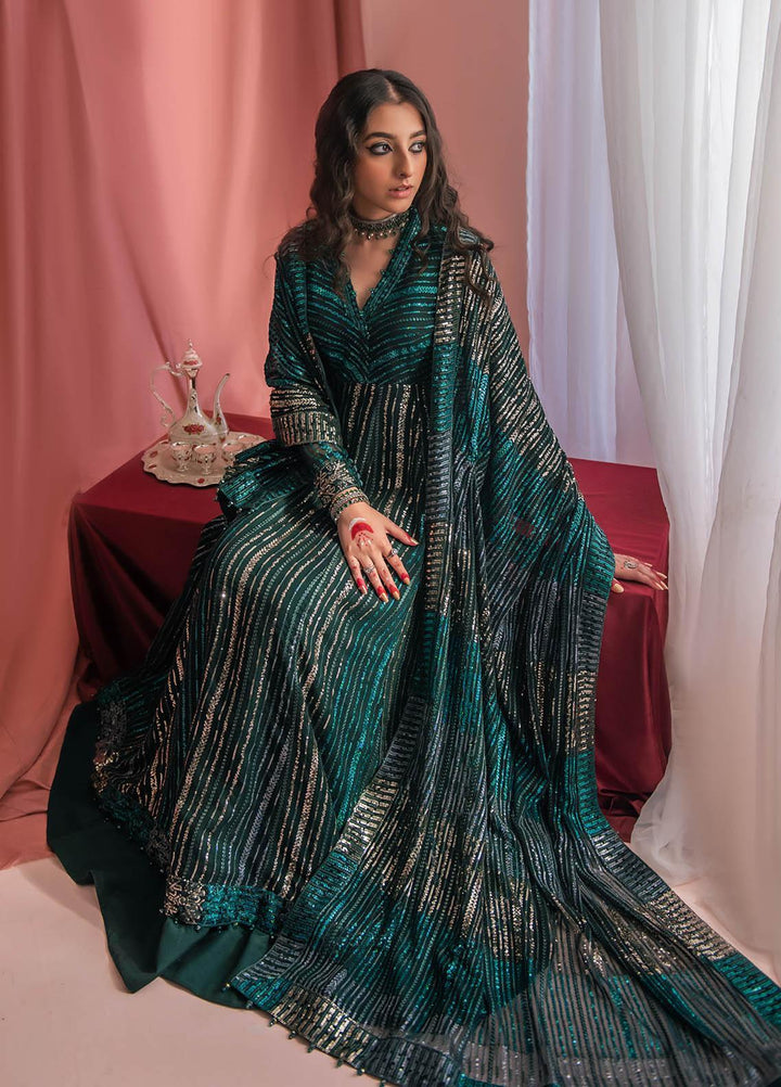 AIK Atelier Embroidered Chiffon Suits Unstitched 3 Piece AIK23WF Look 04 - Luxury Collection
